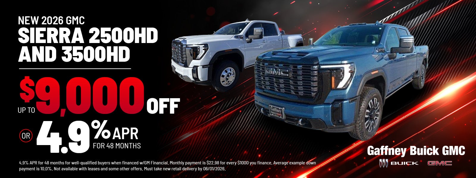 new 2026 GMC Sierra 2500HD and 3500HD