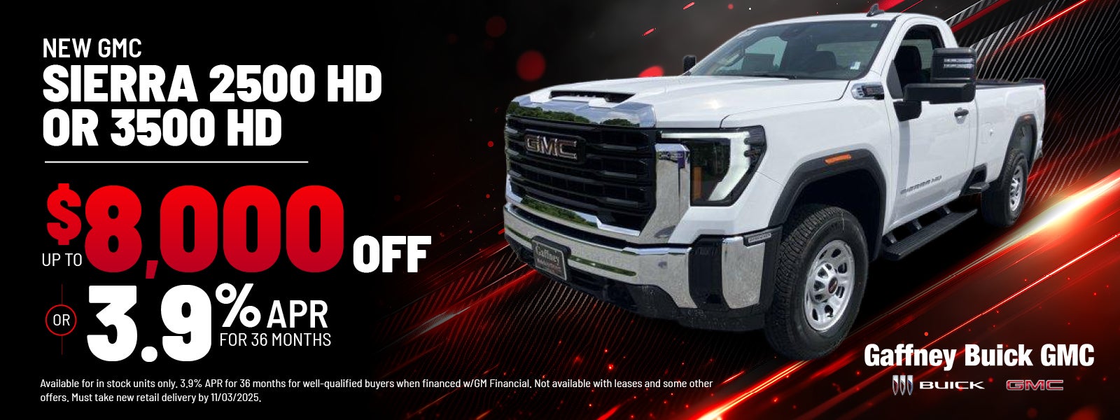 New GMC SIERRA 2500 HD OR 3500HD