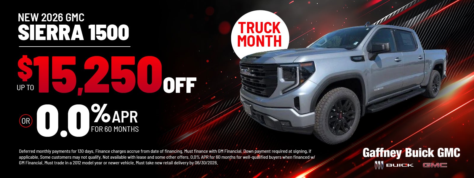 New 2026 GMC Sierra 1500 offer