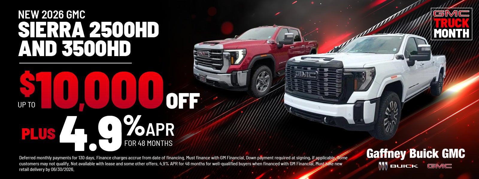 2026 Sierra 2500hd and 3500hd